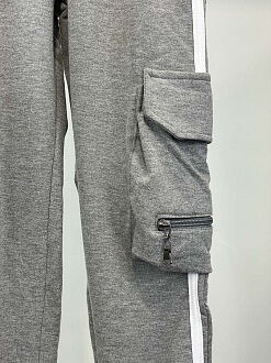 Спортивные штаны детские Breeze серые 16548 - размеры