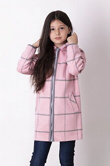 Пальто для девочки Mevis розовое 3480-01 - цена