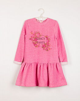 Платье утепленное для девочки Suzie Лилия розовое ПЛ-73603 - размеры