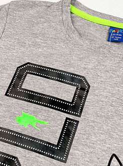 Футболка для мальчика Patika Kids World серая 352 - размеры