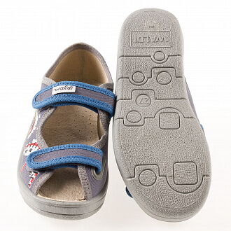 Сандалики для мальчика Waldi Дима серые 37А-766 - картинка