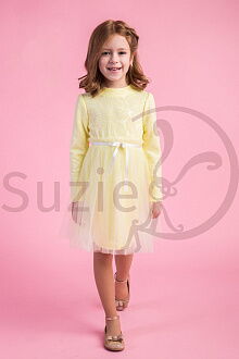 Нарядное платье для девочки Suzie Альда желтое 28903 - цена