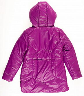 Куртка удлиненная для девочки ОДЯГАЙКО фиолетовая 22042 - размеры