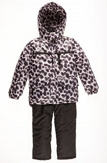 Комбинезон зимний раздельный для мальчика (куртка+штаны) Одягайко геометрия черный 20088+01241О - цена