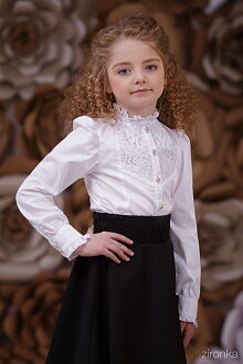 Блузка школьная  Zironka белая 3634-1 - цена