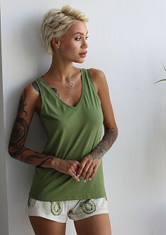 Пижама женская Leinle Pineapple фисташковая 1552-12007 - цена