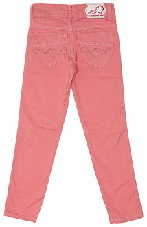 Яркие джинсы для девочки Aldino розовые - фото