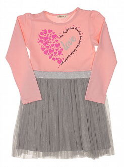 Трикотажное платье Breeze Love розовое 12780 - цена