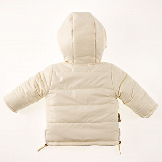 Куртка зимняя для девочки Одягайко молочная 20040О - фото