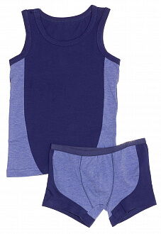 Комплект майка+трусы-шорты для мальчика Flavien синий с голубым 8004 - цена