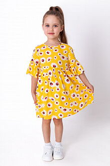 Летнее платье для девочки Mevis Ромашки желтое 4270-02 - цена