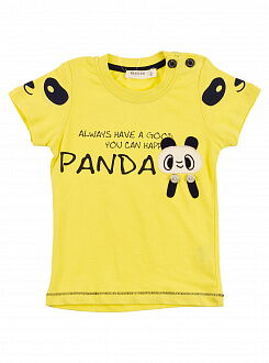 Комплект футболка и шорты Breeze Панда салатовый 11831 - фото