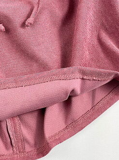 Нарядное вельветовое платье для девочки розовое 1208 - фото