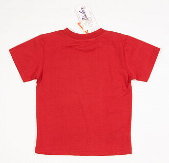 Футболка для мальчика Valeri tex красная 0877-022 - фото