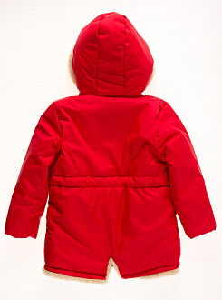 Куртка зимняя для девочки Одягайко красная 20025О - фото