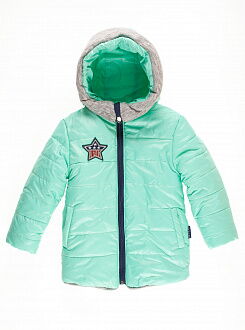 Куртка зимняя для девочки Одягайко мята 20018 - цена