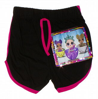 Комплект майка и шорты LOL малиновый 507 - фото
