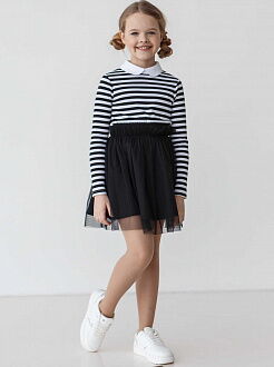 Юбка школьная для девочки SUZIE Прю синяя 72103  - фотография