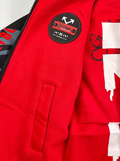 Деми куртка для мальчика Kidzo красная 6850 - размеры