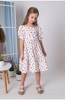 Платье для девочки муслин Mevis кремовое 5065-01 - цена