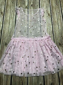 Нарядное платье для девочки Mevis розовое 3321-01 - фотография