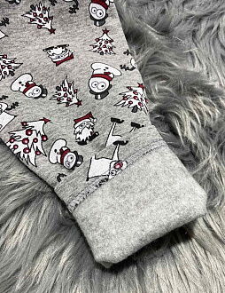 Утепленная пижама для мальчика Фабрика Миньоны серая 00433 - фото