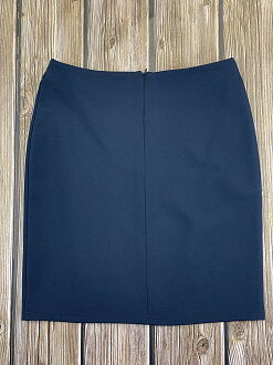 Трикотажная школьная юбка Mevis синяя 2697-01 - картинка