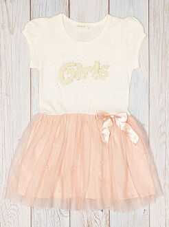 Платье для девочки Breeze Girls молочное 10766 - фото