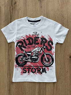 Футболка для мальчика Rider белая 57423 - цена