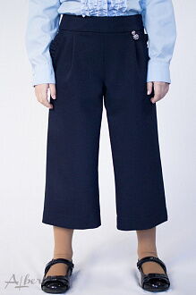 Школьные брюки-кюлоты для девочки Albero синие 4032 - картинка