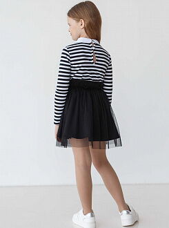 Юбка школьная для девочки SUZIE Прю синяя 72103  - фото