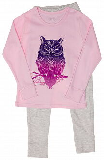 Пижама для девочки Фламинго Сова розовая 247-212 - цена