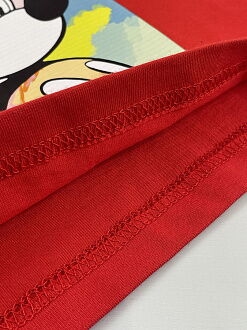 Футболка для девочки Mevis Микки красная 4657-02 - фотография