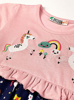 Платье для девочки PATY KIDS Единороги розовое 51364 - Киев