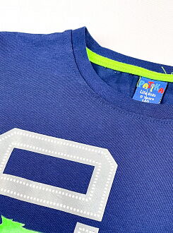 Футболка для мальчика Patika Kids World синяя 352 - фото