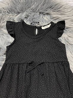 Трикотажное платье для девочки Breeze черное 14284 - фото