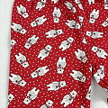 Утепленная пижама со светящимся рисунком Фламинго Белый Мишка серый меланж 329-327 - фотография