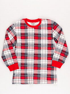 Пижама для мальчика Interkids Клетка красная 942 - размеры