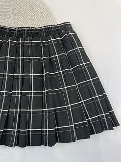 Юбка в складку для девочки Mevis черная 4914-01 - фотография