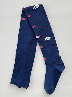 Колготки деми для девочки KidStep WOW губки синие арт.5001 - цена