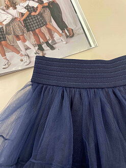 Юбка фатиновая для девочки Mevis синяя 3789-01 - картинка