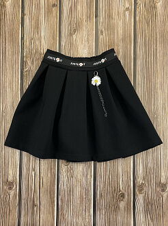 Юбка школьная для девочки Mevis черная 4160-02 - размеры