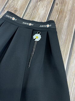 Юбка школьная для девочки Mevis черная 4160-02 - купить