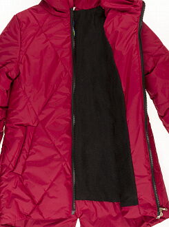 Куртка удлиненная для девочки ОДЯГАЙКО бордо 22101 - фотография