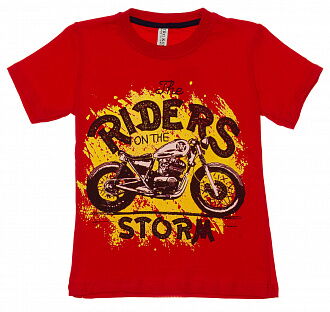 Футболка для мальчика Rider красная 574 - размеры