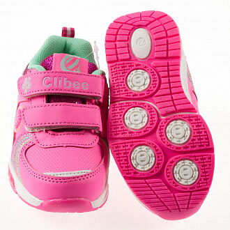 Кроссовки для девочки Clibee розовые К-190 - размеры