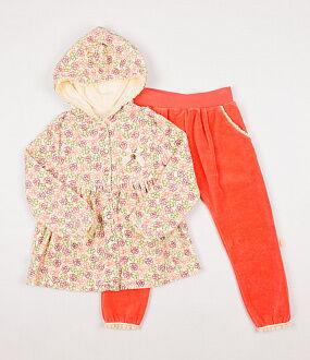 Комплект (кофта+штаны) для девочки SMIL Загадочный цветок велюр - цена