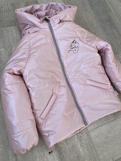 Деми куртка для девочки Kidzo Хамелеон розовая 2214 - цена