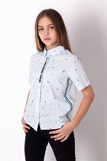 Блузка для девочки Mevis голубая 3614-06 - цена