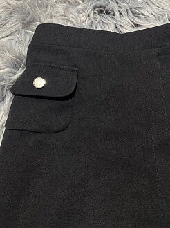 Юбка-шорты для девочки Mevis черная 3890-02 - размеры